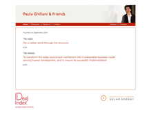 Tablet Screenshot of paolaghillanifriends.com